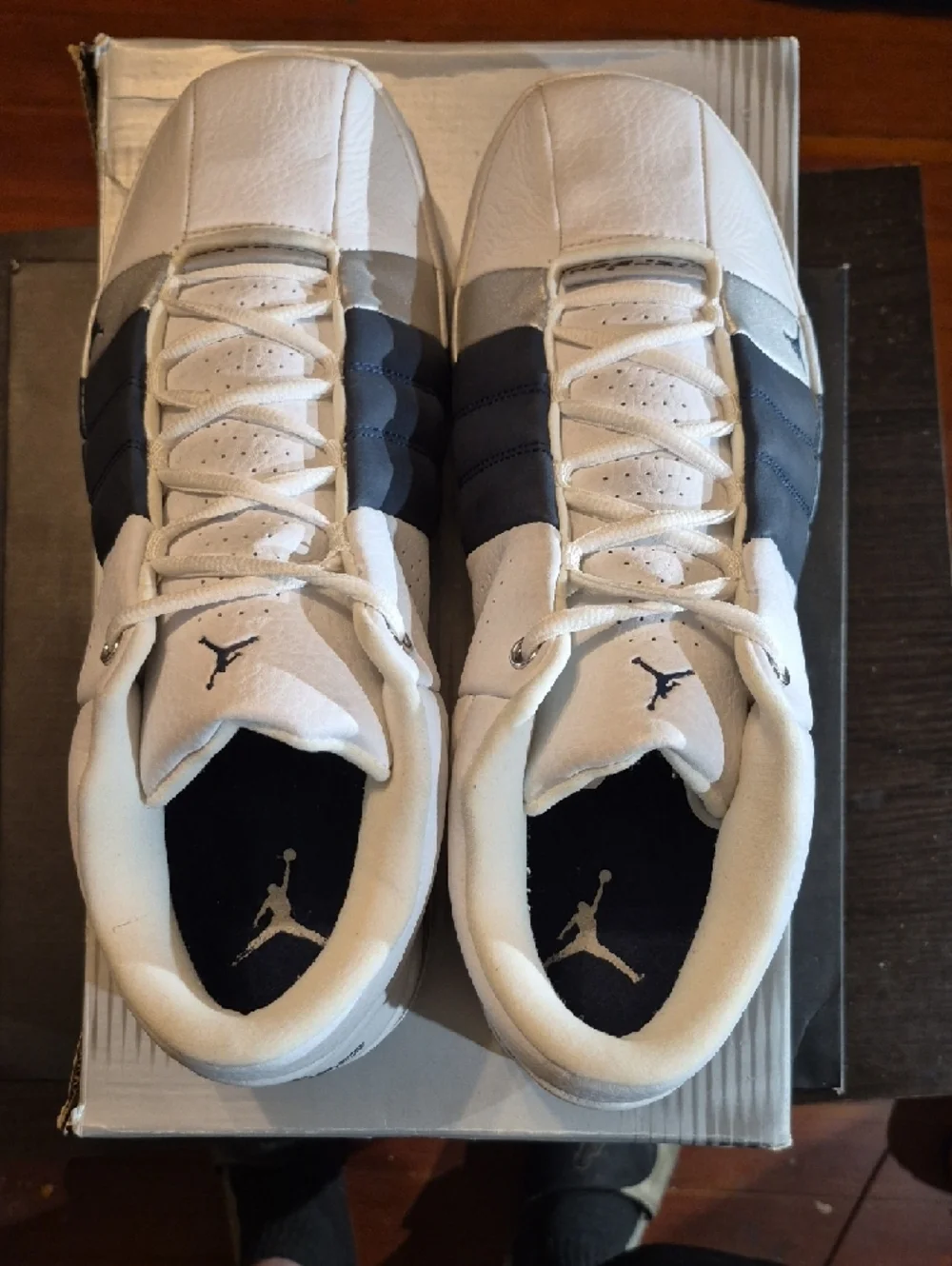 Jordan Team Elite Low Rare 'White Midnight Navy' (2002) EUC W/OG BOX